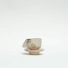 Load image into Gallery viewer, &quot;Nosey&quot; Senorita Espresso Cup &amp; Saucer

