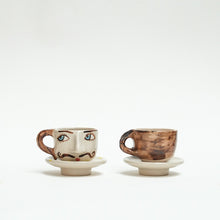 Load image into Gallery viewer, Senora &quot;Tattle-Tails&quot; Espresso Cup &amp; Saucer
