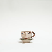 Load image into Gallery viewer, Senora &quot;Tattle-Tails&quot; Espresso Cup &amp; Saucer
