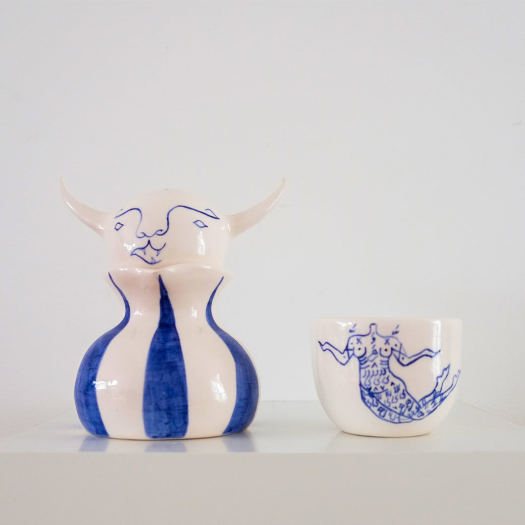 Deev Decanter in Blue