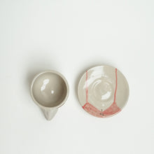 Load image into Gallery viewer, &quot;Nosey&quot; Senorita Espresso Cup &amp; Saucer

